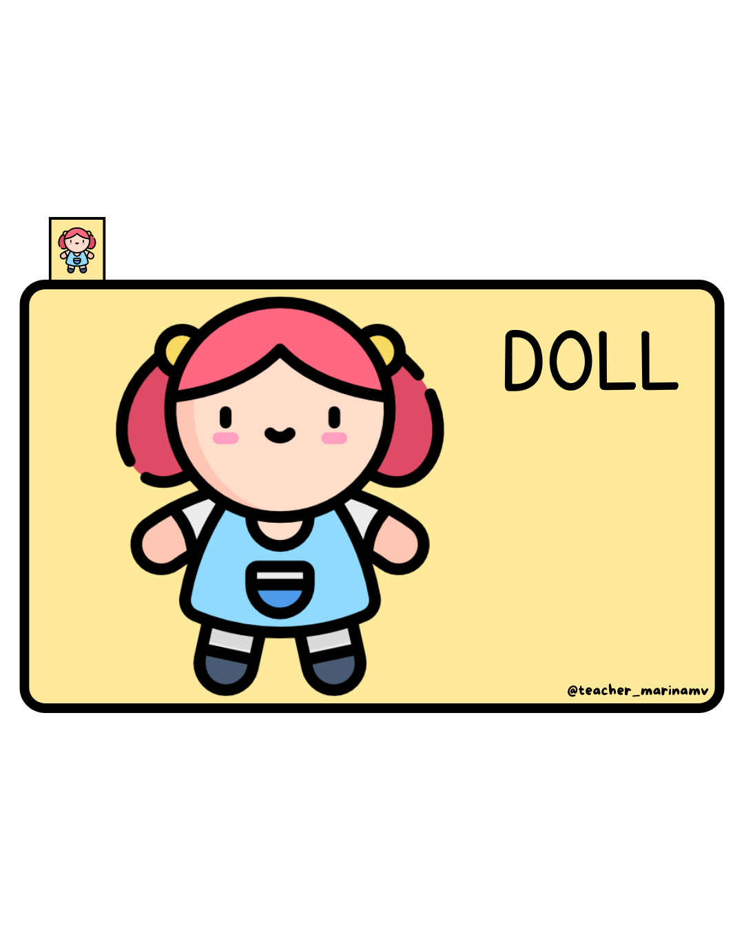 Librito de vocabulario: Toys