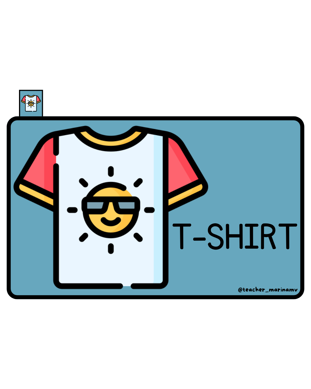 Librito tipo juego: Clothes