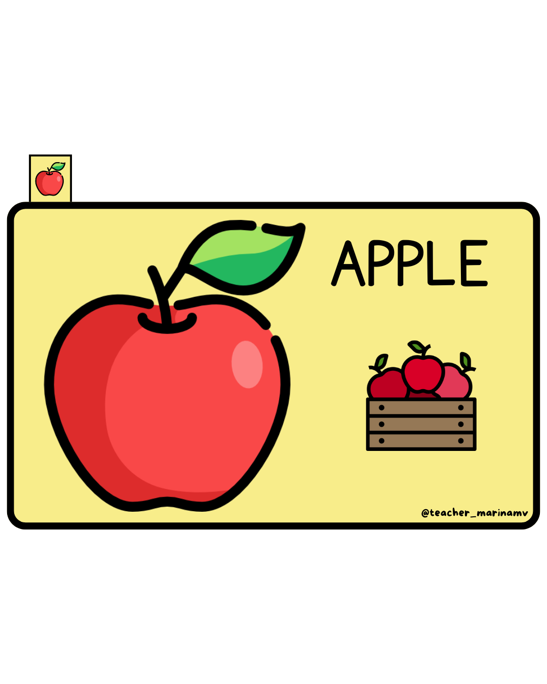 Librito de vocabulario: Fruits