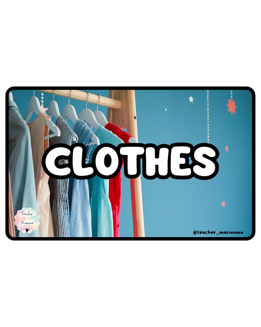 Librito de vocabulario: Clothes