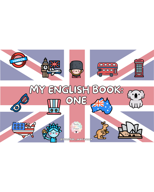 Libro de inglés para 3 años.