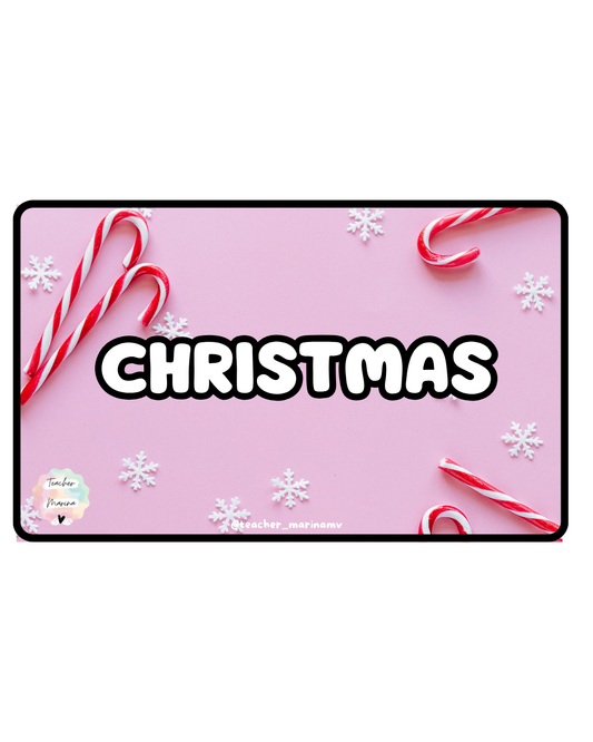 Librito de vocabulario: Christmas