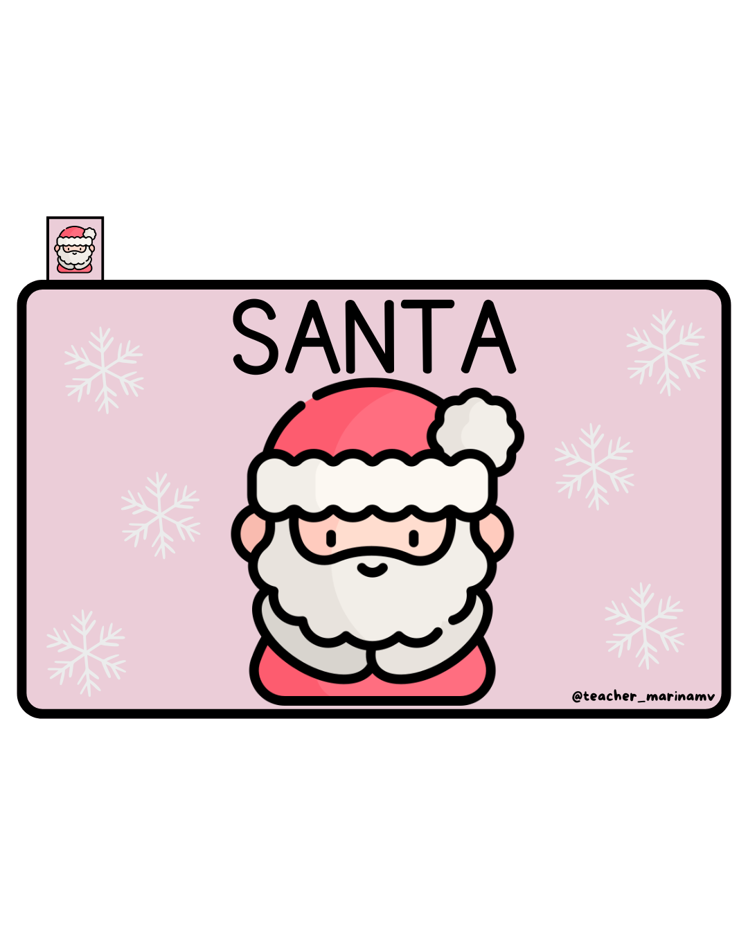 Librito de vocabulario: Christmas