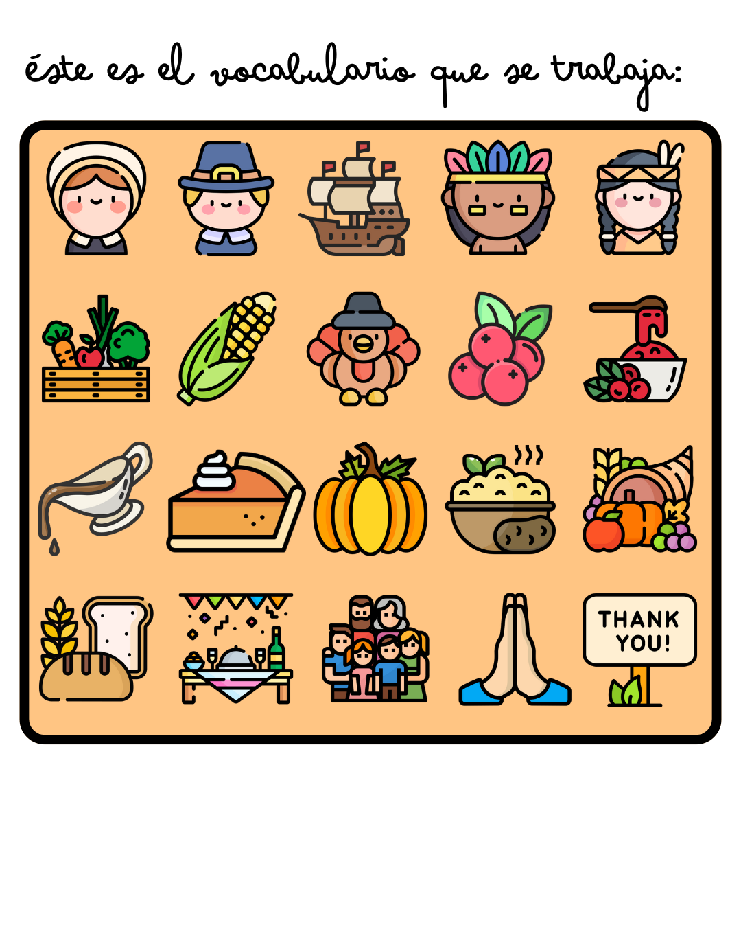 Flashcards: Thanksgiving
